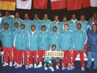 Aime Yopa-20  Photo communiquée et commentée par Aimé YOPA Avril 2011 - La sélection U15 du Cameroun au Mondial de Montaigu 2001 - debout 1er rang : BARGA (coach adjoint), Etienne MANGA MEDJO (Efbc), Titi BANG Robert (Efbc), Henri EWANE  (Efbc, Lille), Willy MBENDA (Efbc, Lille décédé), Ousman Karim SAO (Efbc), Ulrich MUNZE (2è gardien, Efbc), Hypolyte NGANTCHEA (Efbc, Lille), Maurice TIMINI (journaliste) - debout 2ème rang : Albert BANING (Efbc), EBENE (Caïman de Douala), Alain BAKANDE (Efbc), joueur ? du Dynamo Douala, Guy ESSAME (Efbc capitaine ), Fréjus TCHETGNA (Efbc), Bernard NGOM SOME (Efbc), Aimé YOPA (Efbc), TABI (Maritime), Marius NJEE (Coach).  13 joueurs de l’EFBC, dont 3 étaient déjà engagés avec Lille.  NB : ?=manque le prénom. Si vous avez des informations complémentaires sur cette photo, contactez nous : webmaster@efbc-cm.com